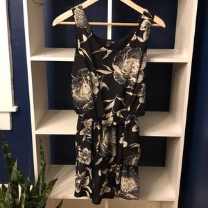 Black & Cream floral dress